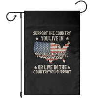 Funny Support The Country You Live In Garden Flag American Flag Map We The People Patriotic - Wonder Print Shop