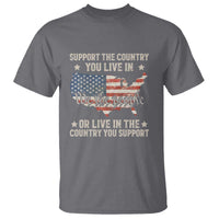 Funny Support The Country You Live In T Shirt American Flag Map We The People Patriotic - Wonder Print Shop