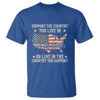 Funny Support The Country You Live In T Shirt American Flag Map We The People Patriotic - Wonder Print Shop