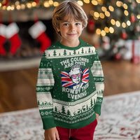 Funny The Colonies Are Quite Rowdy This Evening Ugly Christmas Sweater Queen 4th Of July - Wonder Print Shop