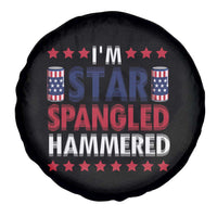 Funny 4th Of July Beer Drinking Lover Spare Tire Cover I'm Star Spangled Hammered - Wonder Print Shop