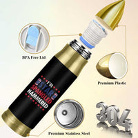 Funny 4th Of July Beer Drinking Lover Bullet Tumbler I'm Star Spangled Hammered - Wonder Print Shop