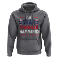Funny 4th Of July Beer Drinking Lover Hoodie I'm Star Spangled Hammered - Wonder Print Shop
