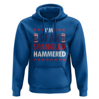 Funny 4th Of July Beer Drinking Lover Hoodie I'm Star Spangled Hammered - Wonder Print Shop