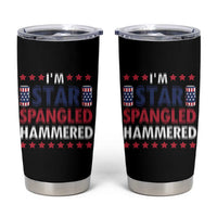 Funny 4th Of July Beer Drinking Lover Tumbler Cup I'm Star Spangled Hammered - Wonder Print Shop