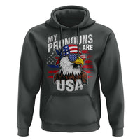 Funny My Pronouns Are USA 4th of July Hoodie Patriotic Eagle American Flag - Wonder Print Shop