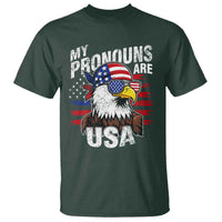 Funny My Pronouns Are USA 4th of July T Shirt Patriotic Eagle American Flag - Wonder Print Shop