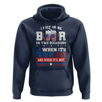 Funny I Only Drink Beer On Two Occasions When Its 4th Of July And When Its Not Hoodie July 4th Drinking - Wonder Print Shop