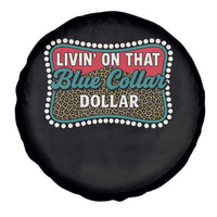 Living On That Blue Collar Dollar Spare Tire Cover Leopard Print - Wonder Print Shop