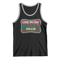 Living On That Blue Collar Dollar Tank Top Leopard Print - Wonder Print Shop