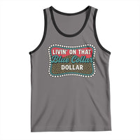 Living On That Blue Collar Dollar Tank Top Leopard Print - Wonder Print Shop