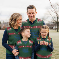 Funny Spoiled By My Blue Collar Man V-Neck Knit Sweater Vest - Wonder Print Shop