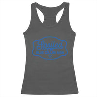 Funny Spoiled By My Blue Collar Man Racerback Tank Top - Wonder Print Shop