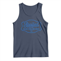 Funny Spoiled By My Blue Collar Man Tank Top - Wonder Print Shop