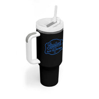 Funny Spoiled By My Blue Collar Man Tumbler With Handle - Wonder Print Shop
