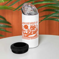 Funny Hotter Than A Hoochie Coochie 4 in 1 Can Cooler Tumbler Summer Racoon Music - Wonder Print Shop
