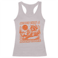 Funny Hotter Than A Hoochie Coochie Racerback Tank Top Summer Racoon Music - Wonder Print Shop