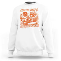 Funny Hotter Than A Hoochie Coochie Sweatshirt Summer Racoon Music - Wonder Print Shop