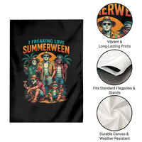 Funny I Freaking Love Summerween Garden Flag Horror Halloween Summer - Wonder Print Shop