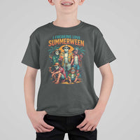 Funny I Freaking Love Summerween T Shirt For Kid Horror Halloween Summer - Wonder Print Shop