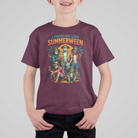 Funny I Freaking Love Summerween T Shirt For Kid Horror Halloween Summer - Wonder Print Shop