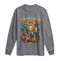 Funny I Freaking Love Summerween Long Sleeve Shirt Horror Halloween Summer - Wonder Print Shop