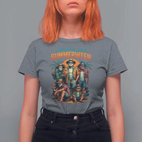 Funny I Freaking Love Summerween T Shirt For Women Horror Halloween Summer - Wonder Print Shop