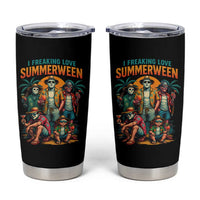 Funny I Freaking Love Summerween Tumbler Cup Horror Halloween Summer - Wonder Print Shop