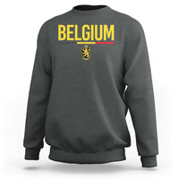 Belgium Belgian Flag Sweatshirt Belgian Lion Coat of Arms Belgie Souvenir