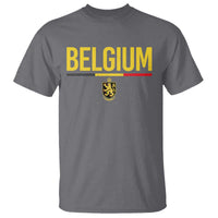 Belgium Belgian Flag T Shirt Belgian Lion Coat of Arms Belgie Souvenir
