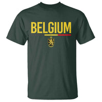 Belgium Belgian Flag T Shirt Belgian Lion Coat of Arms Belgie Souvenir