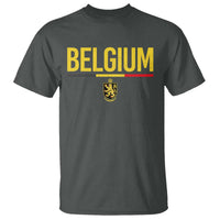Belgium Belgian Flag T Shirt Belgian Lion Coat of Arms Belgie Souvenir