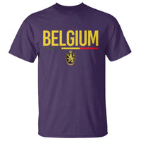 Belgium Belgian Flag T Shirt Belgian Lion Coat of Arms Belgie Souvenir
