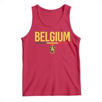 Belgium Belgian Flag Tank Top Belgian Lion Coat of Arms Belgie Souvenir