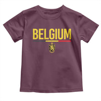 Belgium Belgian Flag Toddler T Shirt Belgian Lion Coat of Arms Belgie Souvenir