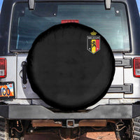 Belgium Football Crest Spare Tire Cover Vintage Belgian Lion Crown Belgian Heritage