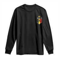 Belgium Football Crest Long Sleeve Shirt Vintage Belgian Lion Crown Belgian Heritage