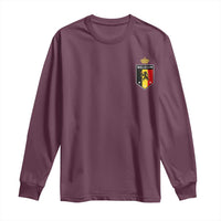 Belgium Football Crest Long Sleeve Shirt Vintage Belgian Lion Crown Belgian Heritage