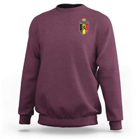 Belgium Football Crest Sweatshirt Vintage Belgian Lion Crown Belgian Heritage
