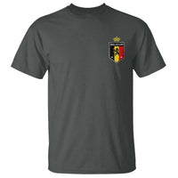 Belgium Football Crest T Shirt Vintage Belgian Lion Crown Belgian Heritage