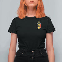Belgium Football Crest T Shirt For Women Vintage Belgian Lion Crown Belgian Heritage