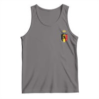 Belgium Football Crest Tank Top Vintage Belgian Lion Crown Belgian Heritage