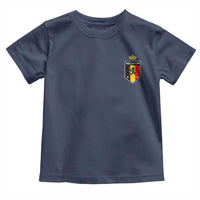 Belgium Football Crest Toddler T Shirt Vintage Belgian Lion Crown Belgian Heritage