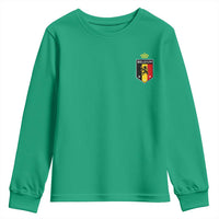 Belgium Football Crest Youth Sweatshirt Vintage Belgian Lion Crown Belgian Heritage