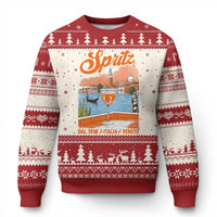 Spritz Veneto Ugly Christmas Sweater Italia Vintage Orange Wine Cocktail Dal 1919