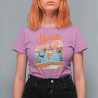 Spritz Veneto T Shirt For Women Italia Vintage Orange Wine Cocktail Dal 1919