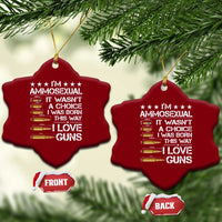 I'm Ammosexual It Wasn't A Choice 2nd Amendment Gun Lovers Ceramic Ornament