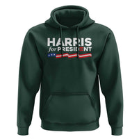Harris For President Hoodie Election Campaign 2024 American Flag - Wonder Print Shop