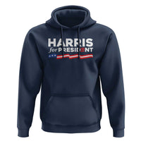 Harris For President Hoodie Election Campaign 2024 American Flag - Wonder Print Shop