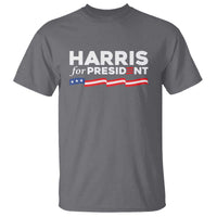 Harris For President T Shirt Election Campaign 2024 American Flag - Wonder Print Shop